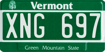VT license plate XNG697