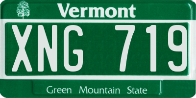 VT license plate XNG719