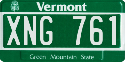 VT license plate XNG761
