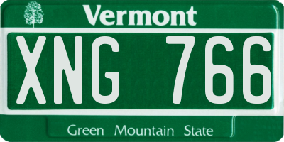 VT license plate XNG766