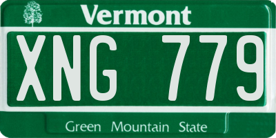 VT license plate XNG779