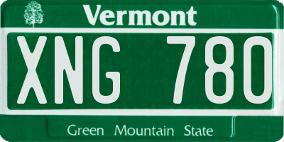 VT license plate XNG780