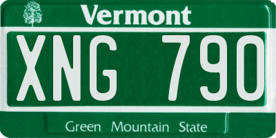 VT license plate XNG790