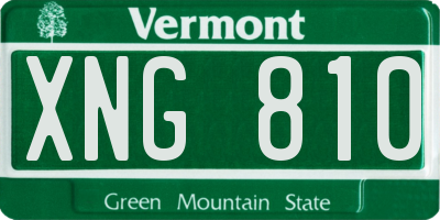 VT license plate XNG810
