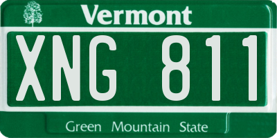 VT license plate XNG811