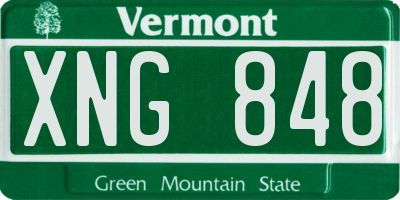 VT license plate XNG848
