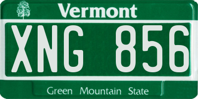 VT license plate XNG856
