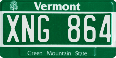 VT license plate XNG864