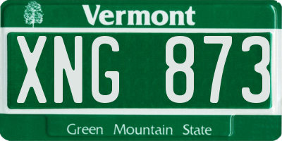 VT license plate XNG873