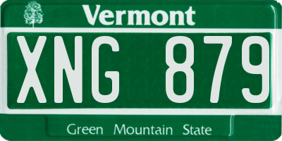 VT license plate XNG879