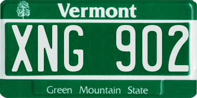 VT license plate XNG902