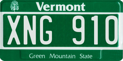 VT license plate XNG910