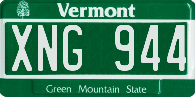 VT license plate XNG944