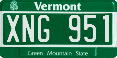 VT license plate XNG951
