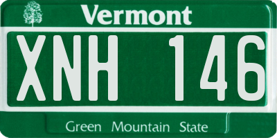 VT license plate XNH146