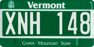 VT license plate XNH148