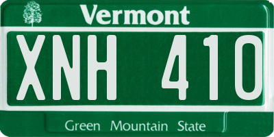 VT license plate XNH410