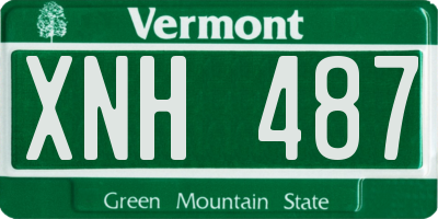 VT license plate XNH487