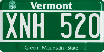 VT license plate XNH520
