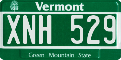 VT license plate XNH529