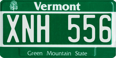 VT license plate XNH556