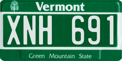 VT license plate XNH691