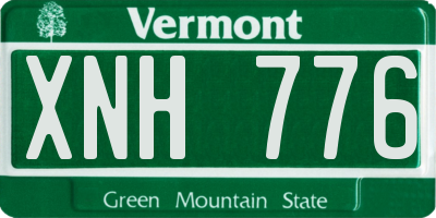 VT license plate XNH776