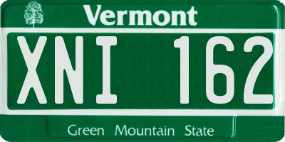 VT license plate XNI162