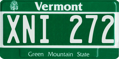 VT license plate XNI272
