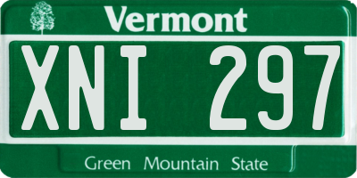VT license plate XNI297