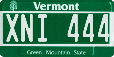 VT license plate XNI444