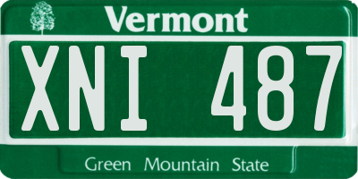VT license plate XNI487