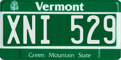 VT license plate XNI529