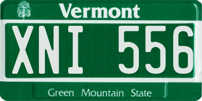 VT license plate XNI556