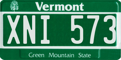 VT license plate XNI573