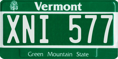 VT license plate XNI577