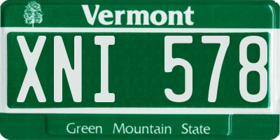 VT license plate XNI578
