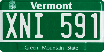 VT license plate XNI591