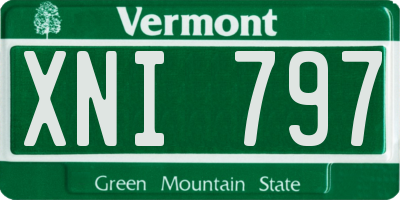 VT license plate XNI797