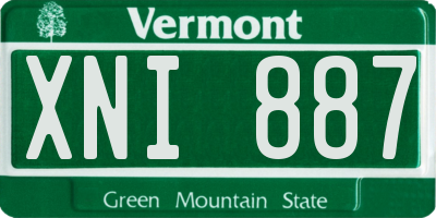 VT license plate XNI887