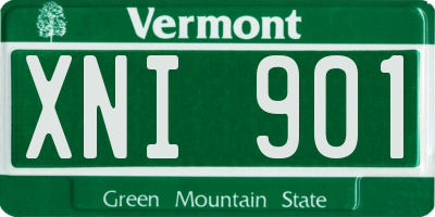 VT license plate XNI901