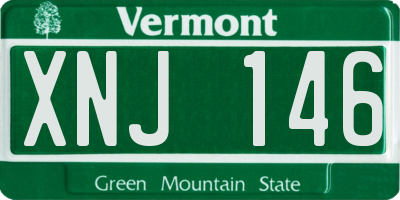 VT license plate XNJ146