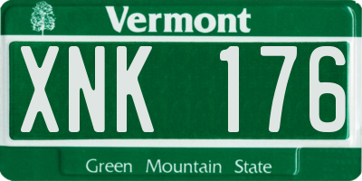 VT license plate XNK176