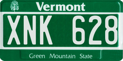 VT license plate XNK628