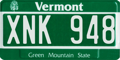VT license plate XNK948