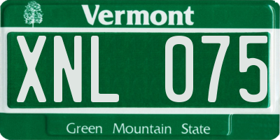 VT license plate XNL075