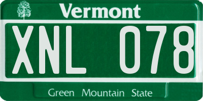 VT license plate XNL078