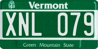 VT license plate XNL079