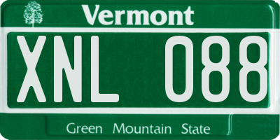 VT license plate XNL088
