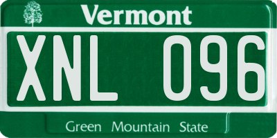VT license plate XNL096